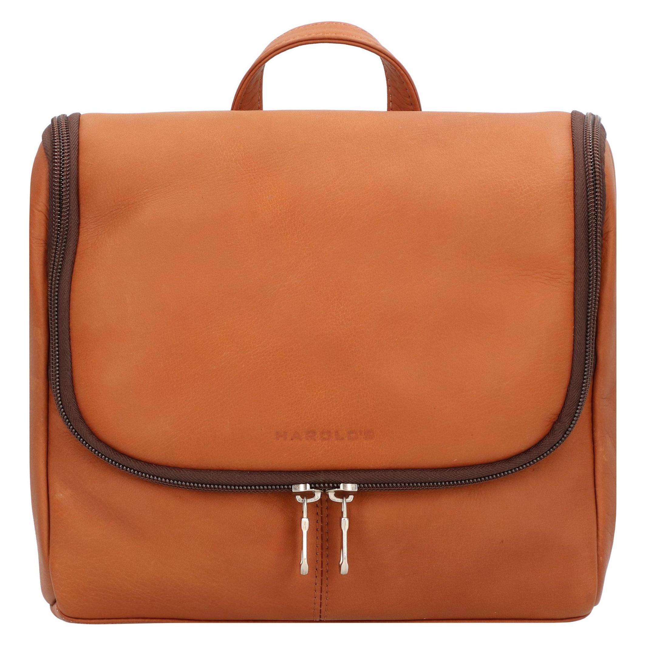 Harolds, Necessaire, Country Kulturtasche Leder 25 Cm, Braun, (5 l)