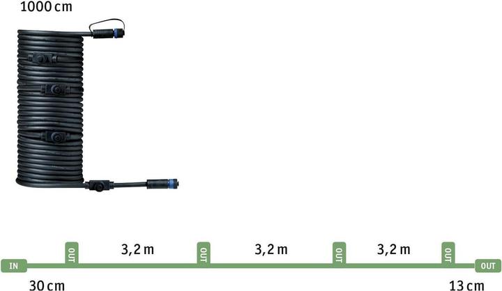 Produktbild Paulmann Outdoor Plug & Shine Kabel 1 in-5 out