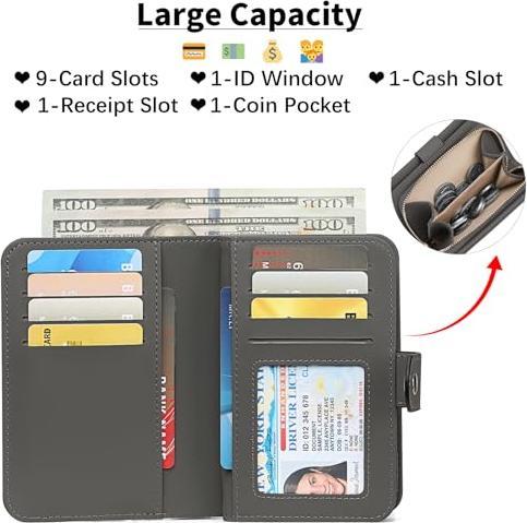 Produktbild Only-Bags.Store Portemonnaie Reissverschluss mit Münzfach & RFID-Schutz