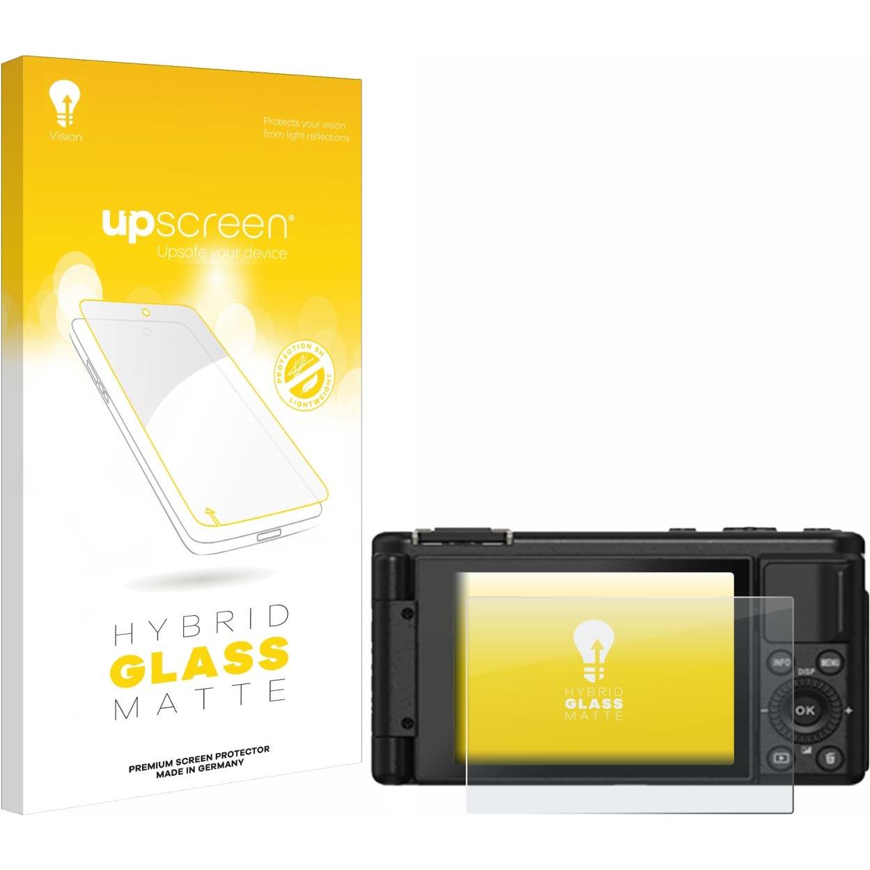 upscreen Schutzglas Schutzfolie Displayschutz Display Schutz Glas Folie matt (Displayschutz), Kameraschutz