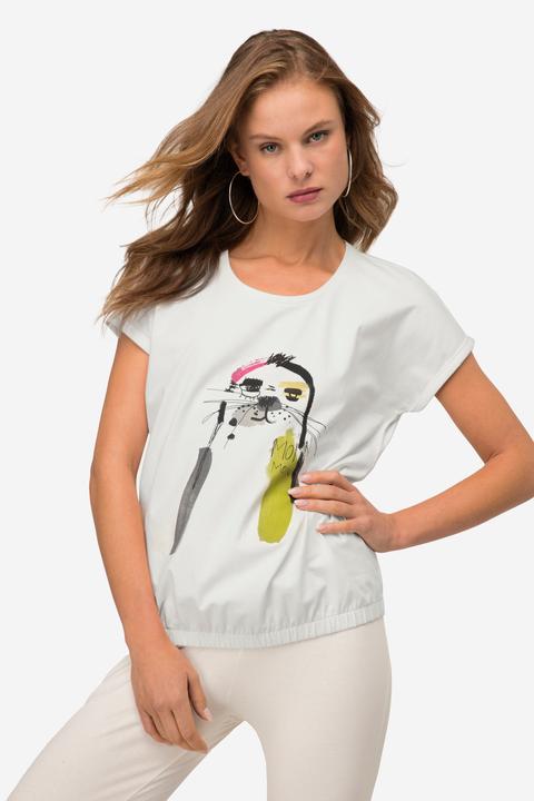 Immagine prodotto Laurasøn T-Shirt, oversized, Robben Motiv, Rundhals, Halbarm (M)