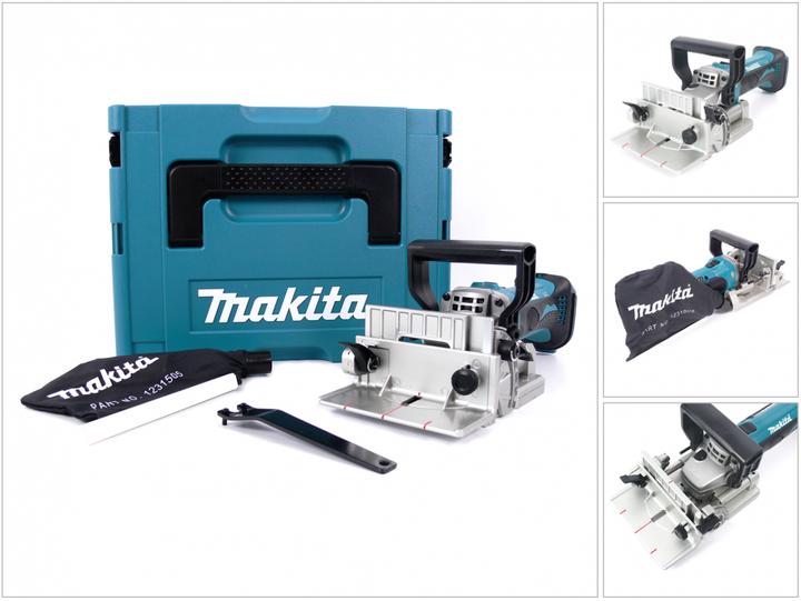 Outil de montage, Sac à poussière, Mode d'emploi, MAKPAC Gr. 3 Mallette système, Makita BPJ 180 Fraiseuse à rainurer sans fil 18 V Li-Ion, Insert système pour MAKPAC