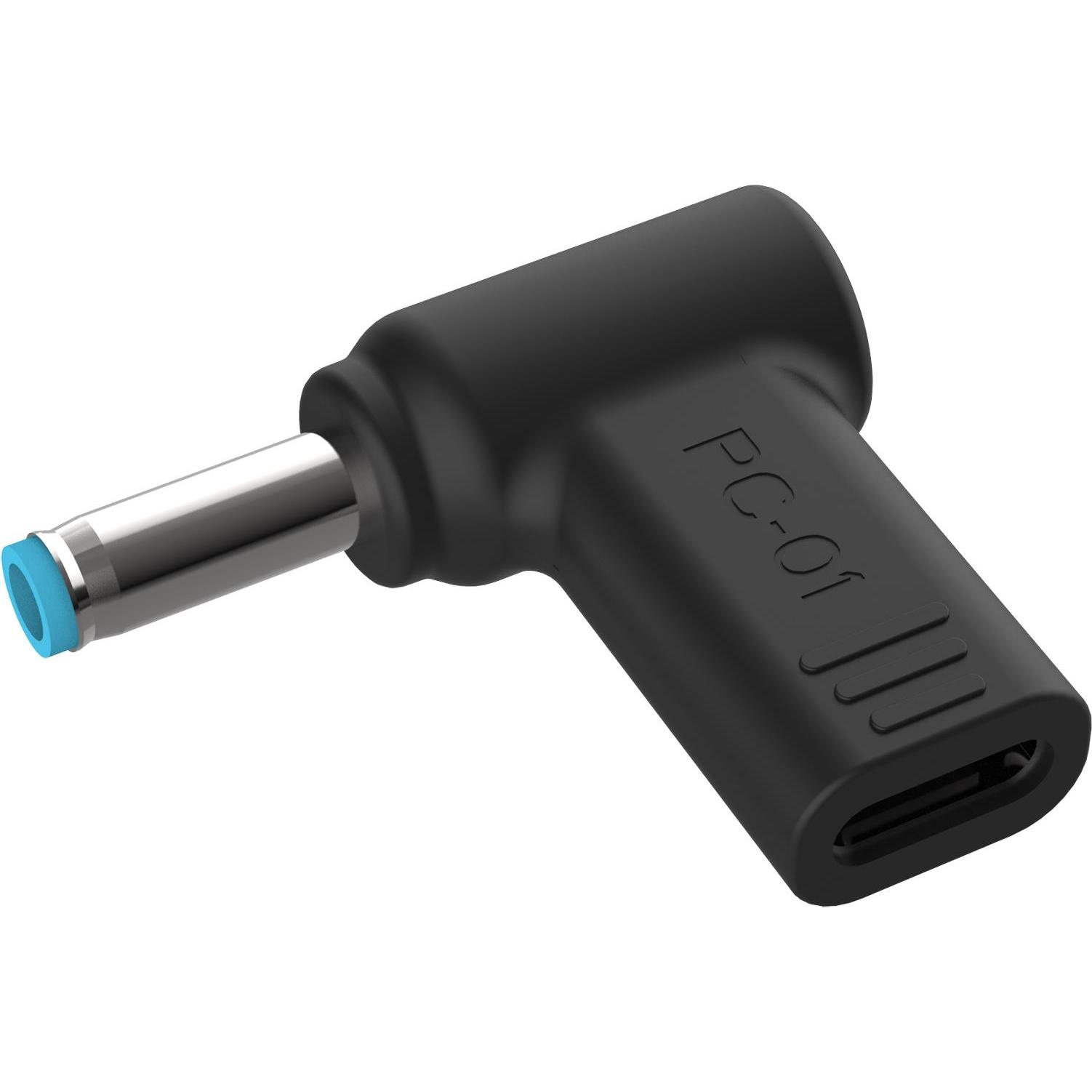 Conceptronic Adapter USB-C -> DC, HP 4.5x3.0mm 18-20V sw, Stromkabel