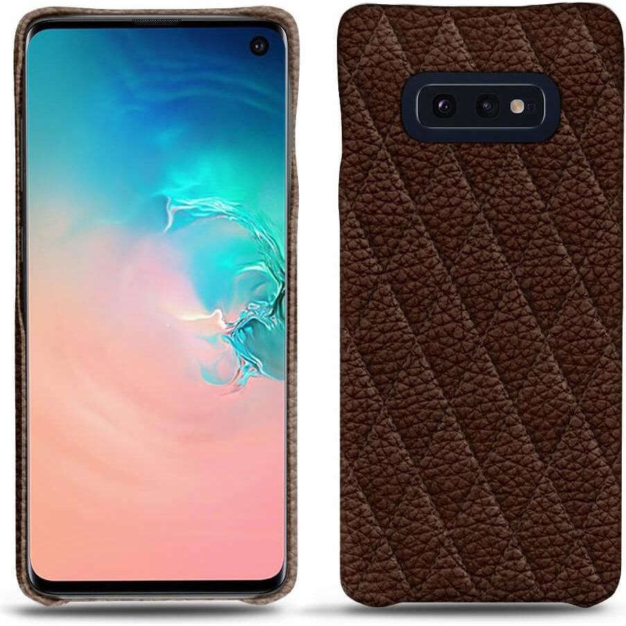 Noreve Lederschutzhülle (Samsung Galaxy S10e), Smartphone Hülle, Braun