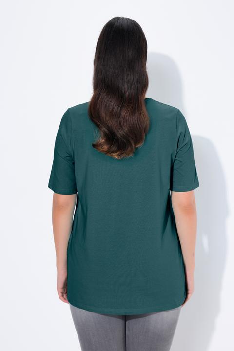 Actual product image Ulla Popken Essential Square Neck Stretch Tee (62)