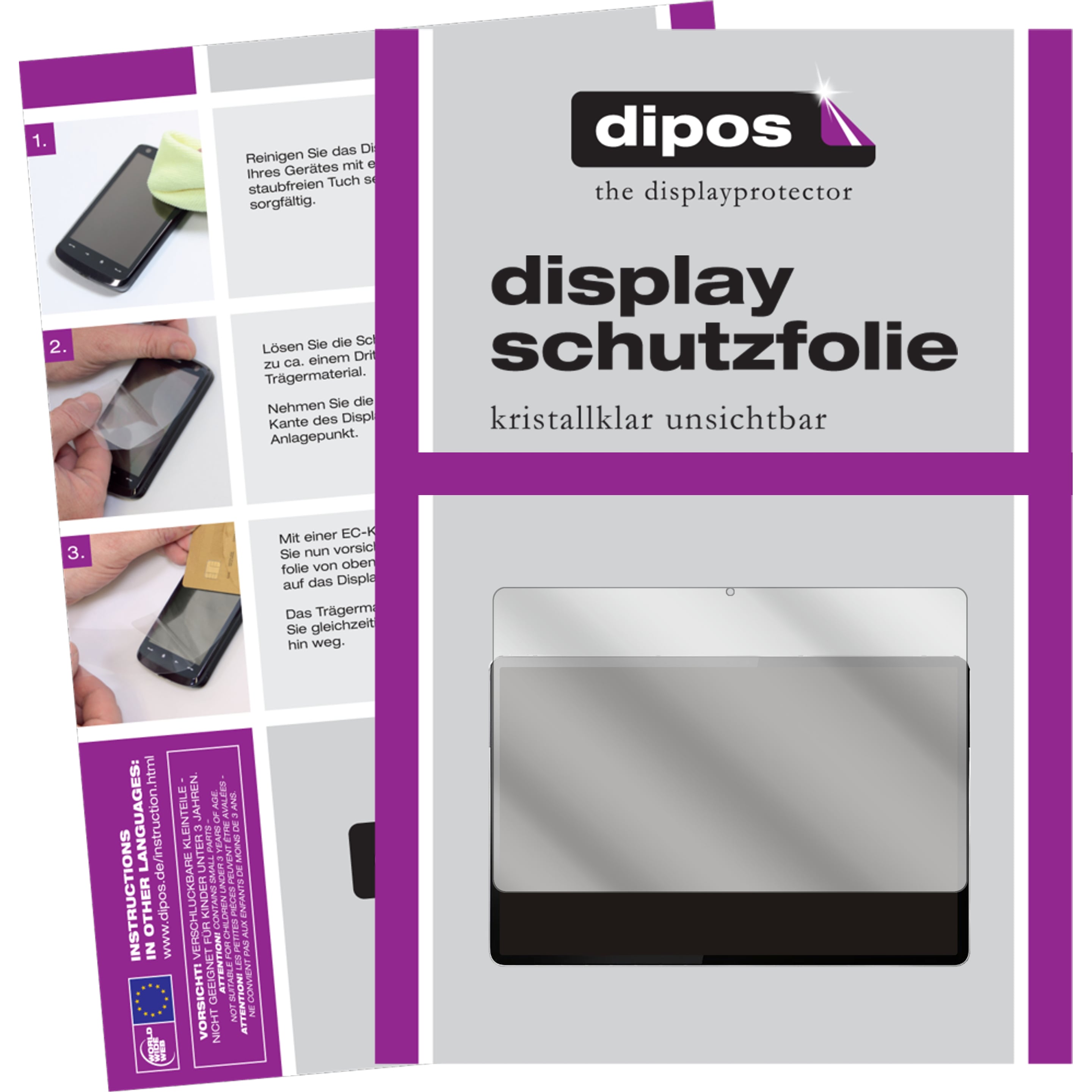 Dipos Displayschutzfolie Crystalclear (1 Stück, Lenovo Tab P11 Pro), Tablet Schutzfolie