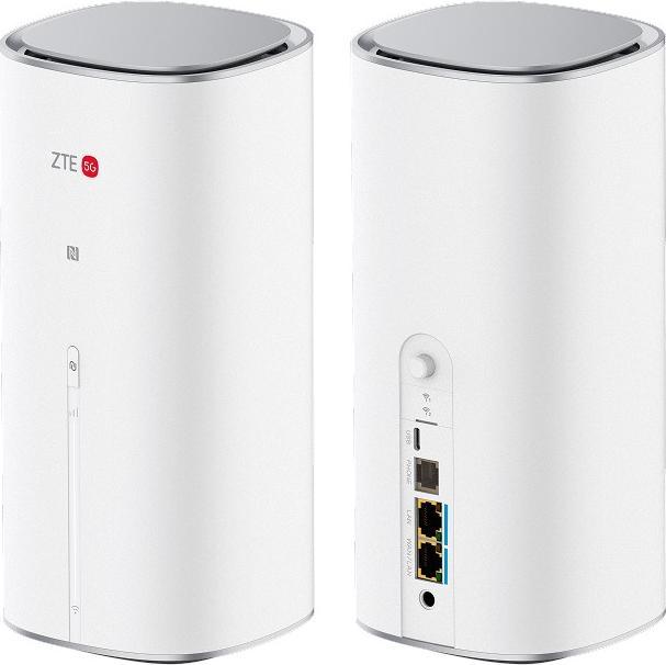 Actual product image ZTE Router G50 5G WiFi 7 Mesh 1xLAN-2.5GB 1xLAN/WAN-2.5GB 1xUSB-C 1xSIM TS9