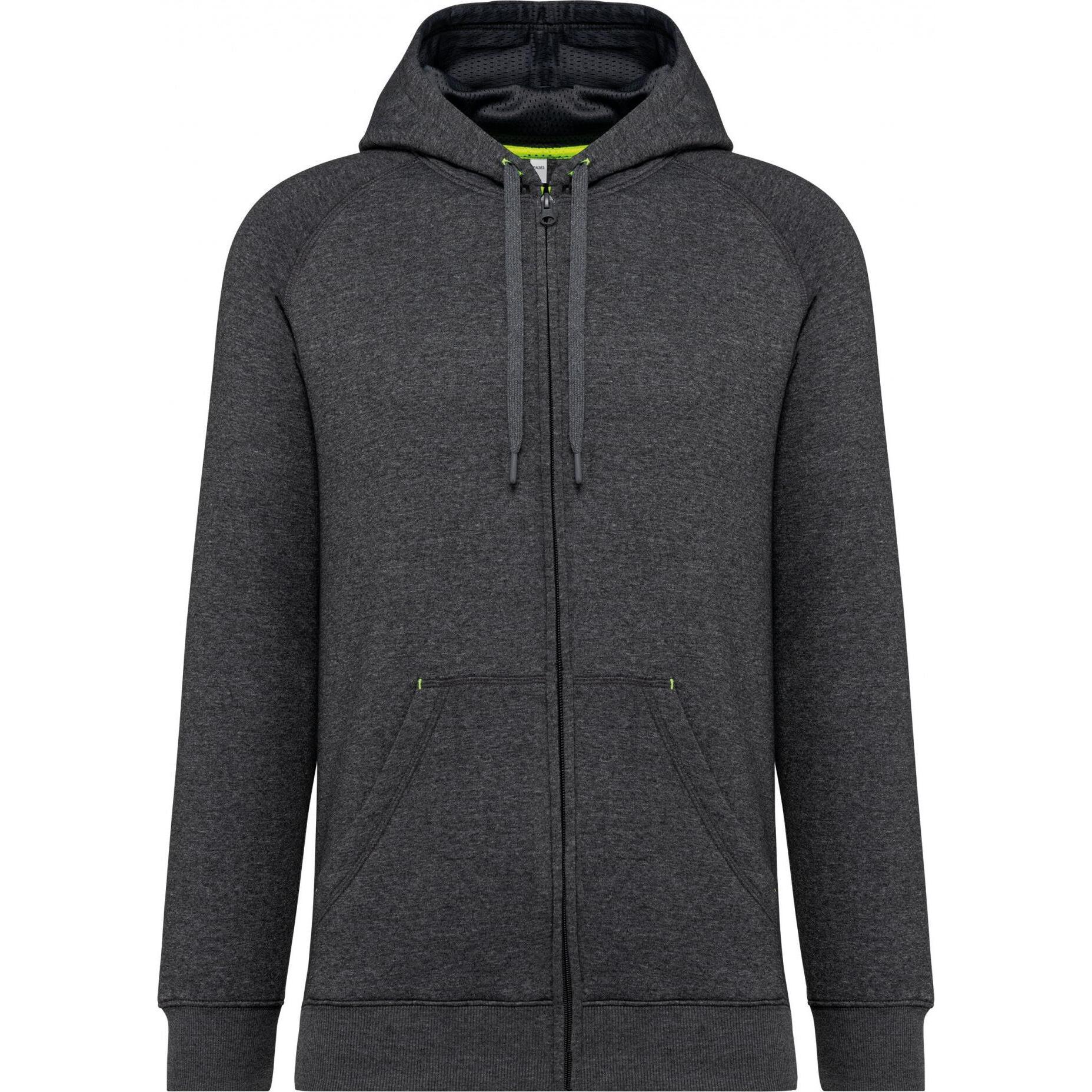 Proact, Pullover, Sweatshirt Reissverschluss mit Kapuze, Grau, (L)
