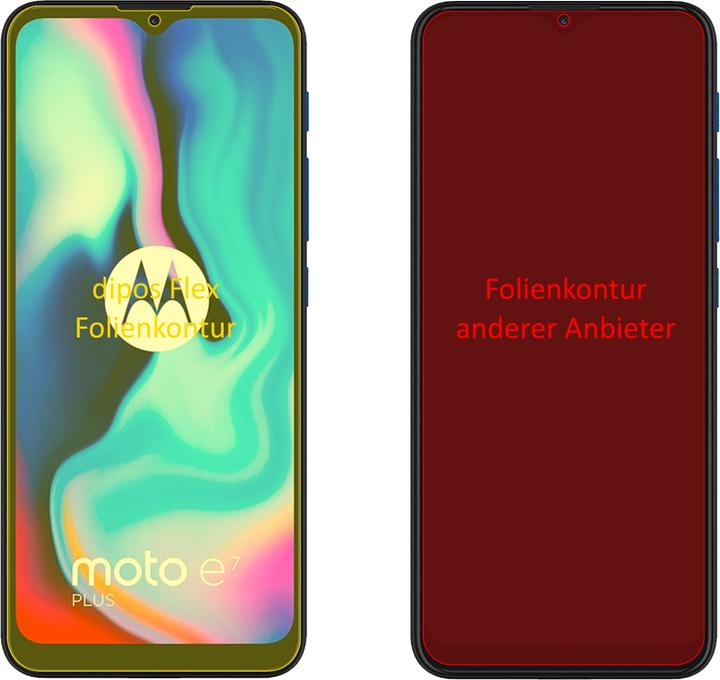 Produktbild Dipos Displayschutzfolie Full-Cover 3D (Motorola Moto E7 Plus)