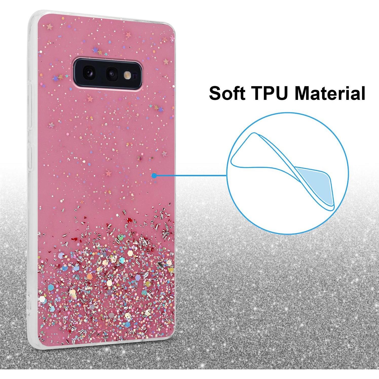 Thumbnail - Cadorabo TPU Cover funkelnder Glitter (Samsung Galaxy S10e), Smartphone Hülle, Rosa