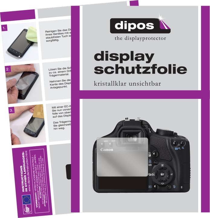 Produktbild Dipos Displayschutzfolie Crystalclear (Displayschutz, EOS 500D)