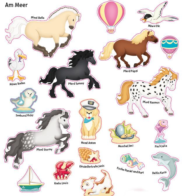 Produktbild Das Hin-und-weg-Stickerbuch. Pferde und Ponys (Deutsch, Natascha Pitz, 2018)