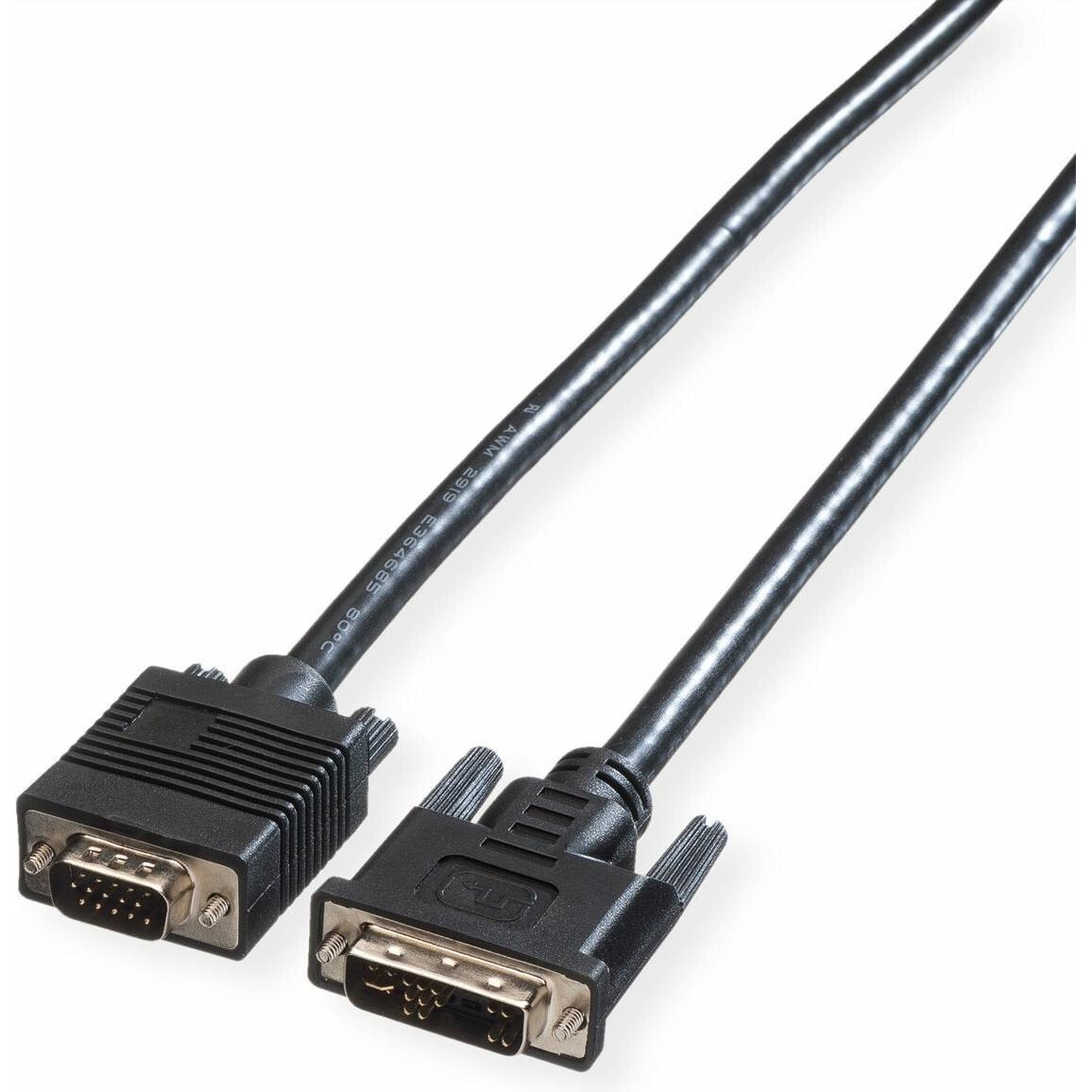 Roline Dvi — VGA (2 m), Cavo video, Nero