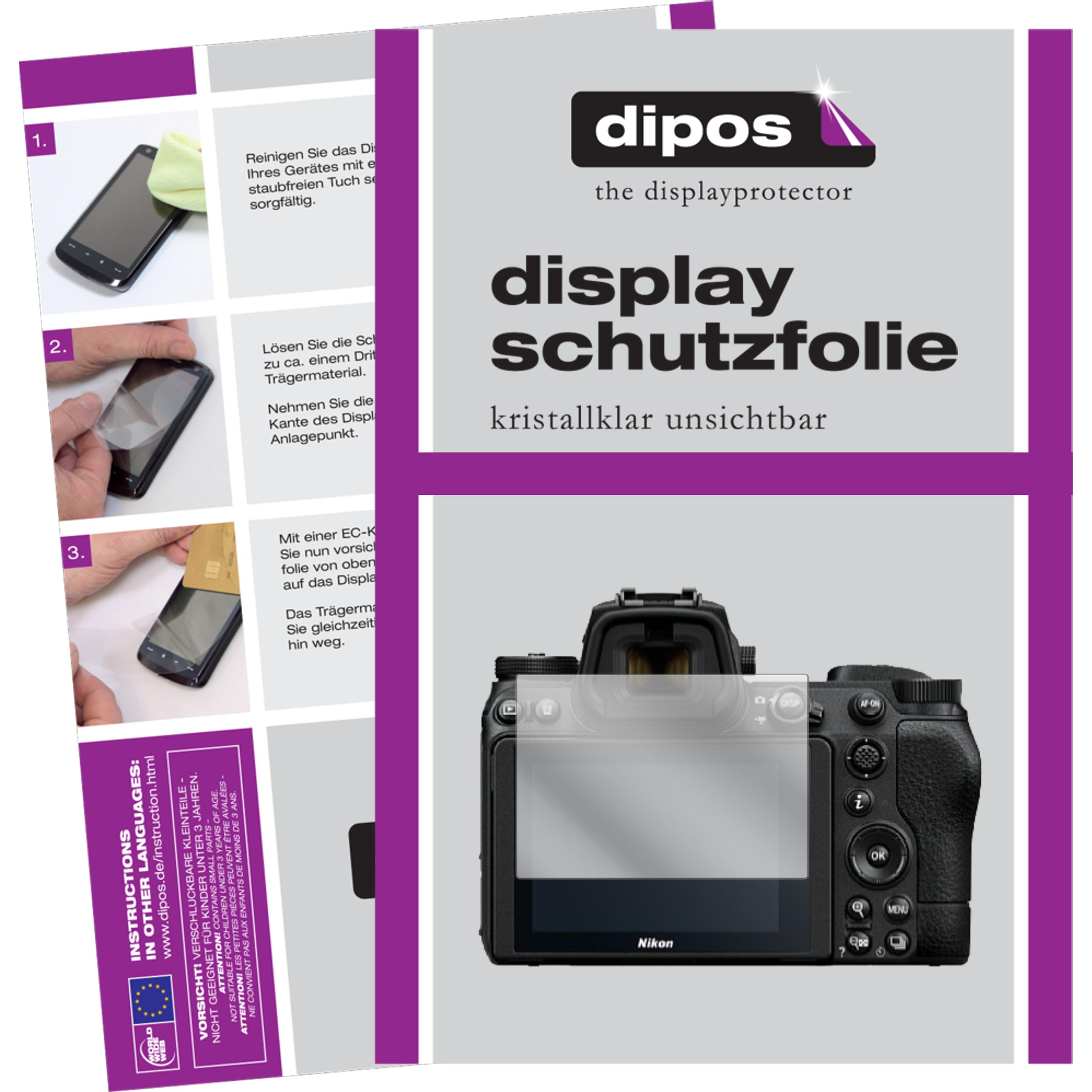 Dipos Displayschutzfolie Crystalclear (Displayschutz, Nikon Z7 II), Kameraschutz, Transparent