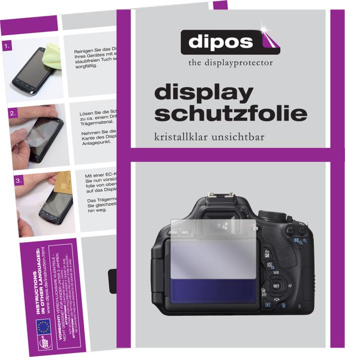 Actual product image Dipos Screen Protector Crystalclear (Screen protector, EOS 750D)
