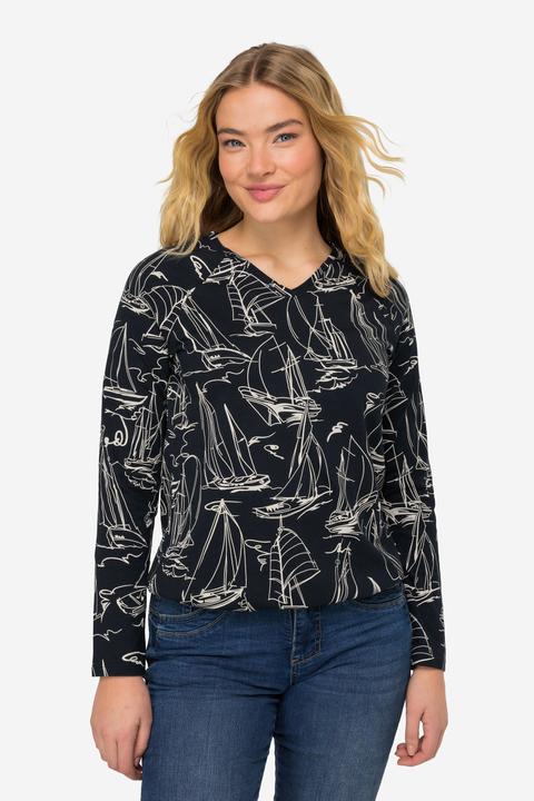Image du produit Laurasøn T-Shirt, Boote Print, OEKO-TEX (XL)