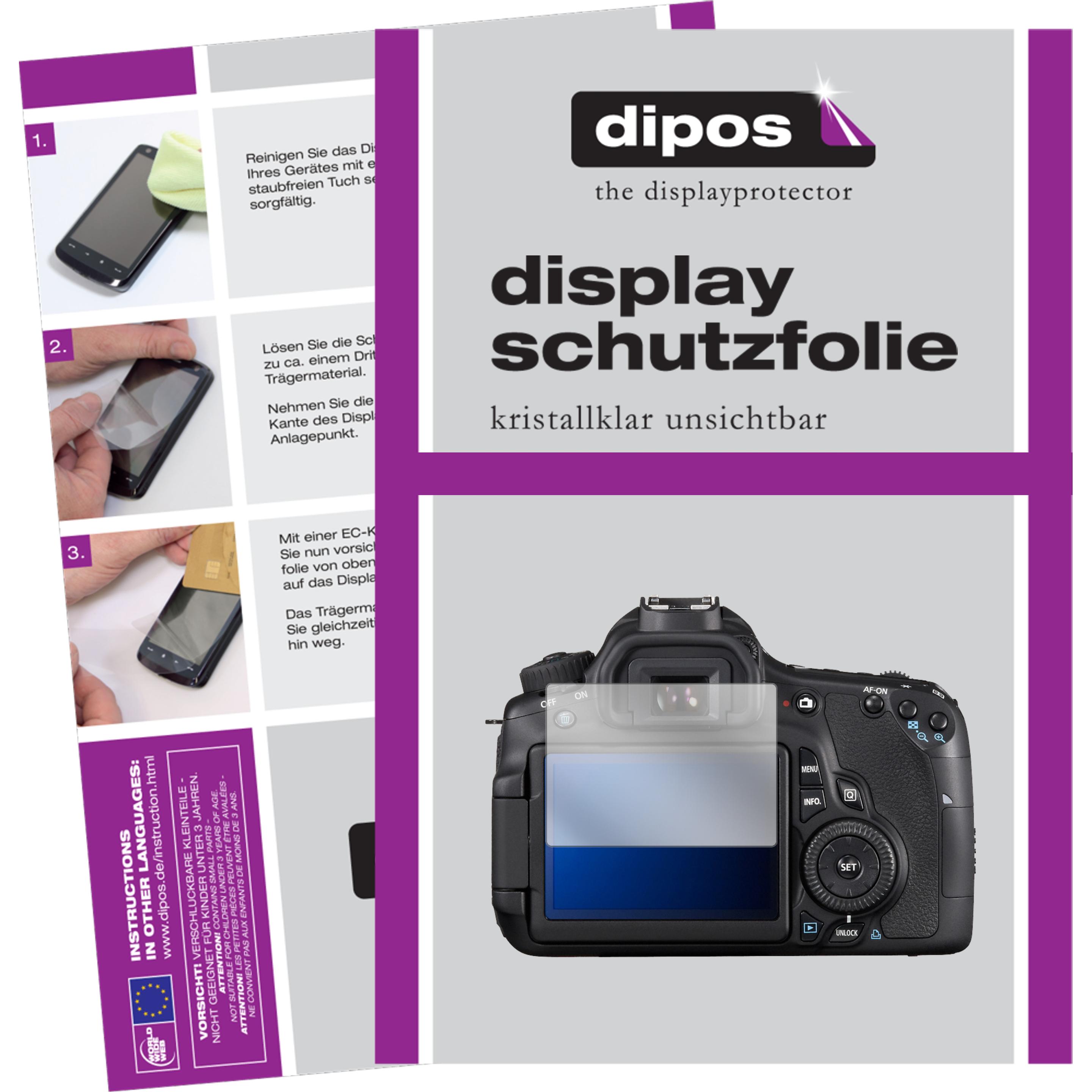 Dipos Displayschutzfolie Crystalclear (Displayschutz, EOS 60Da), Kameraschutz, Transparent