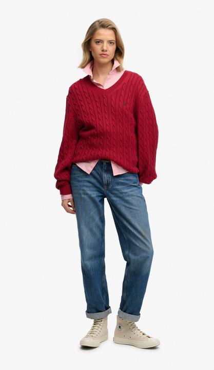Produktbild Superdry Oversized Damen-Crewneck-Pullover (M)