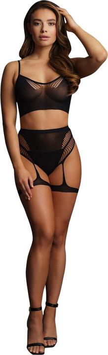 Actual product image Le Désir Bra set with garters (One size)