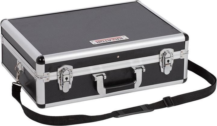 Actual product image Kreator Aluminium case 460x155x330mm - black (2 pieces)