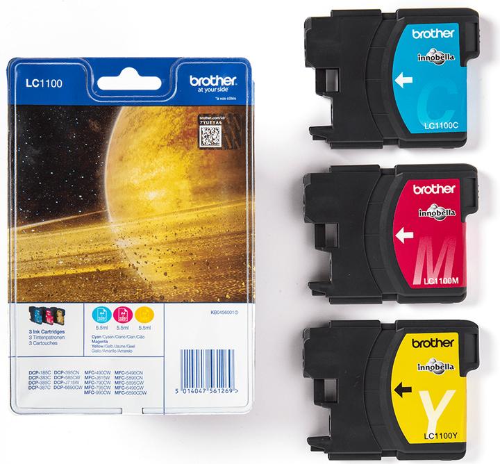 Produktbild Brother LC1100 Rainbow Pack (C, M, Y)