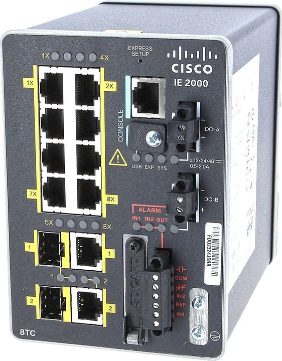 Actual product image Cisco IE-2000-8TC-B Industrial Ethernet Switch (10 ports)