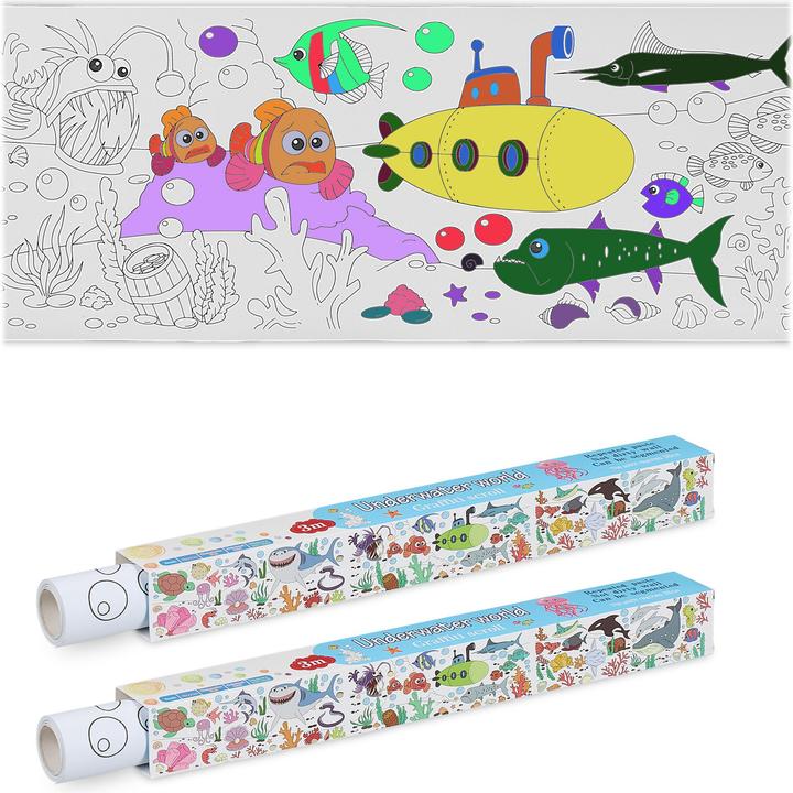 Actual product image Relaxdays 2x colouring roll sheets