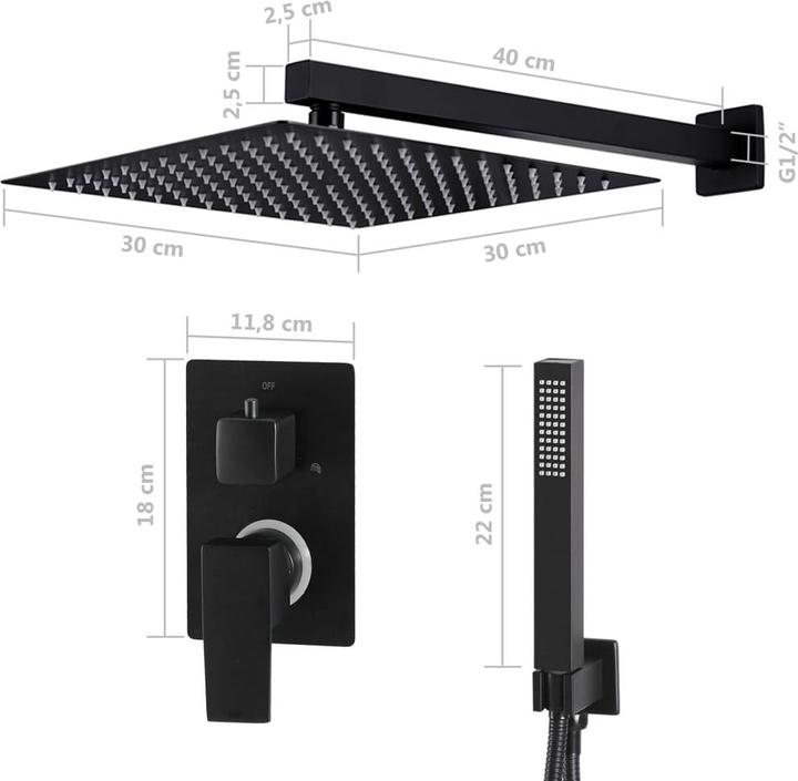Actual product image vidaXL Duschsystem