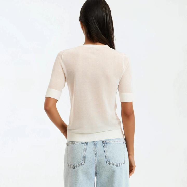 Produktbild La Redoute Collections Feinstrickpullover mit rundem Ausschnitt (M)