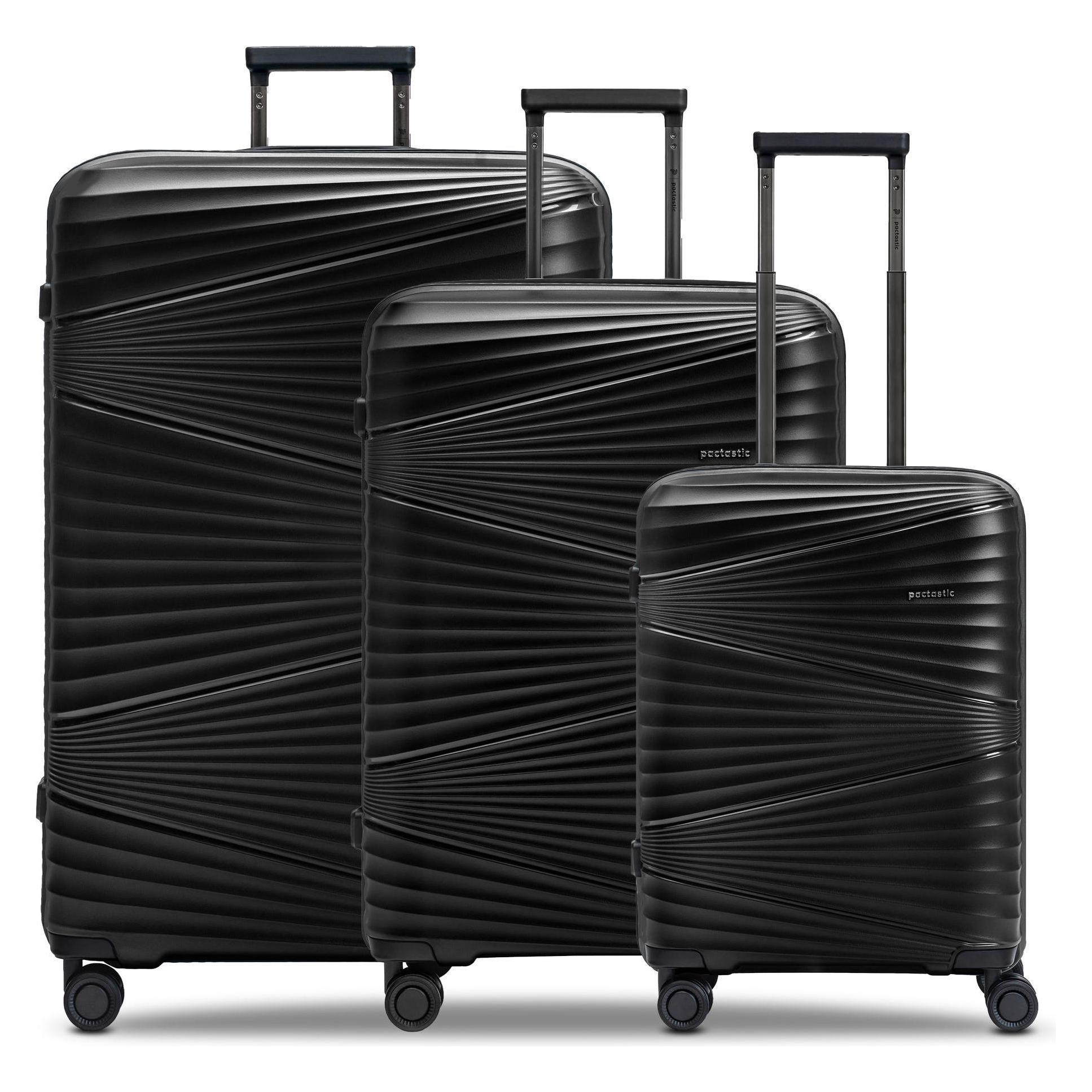 Pactastic, Koffer, Collection 02 The Three Set 4 Rollen Kofferset 3-teilig, Grau, (204 l)