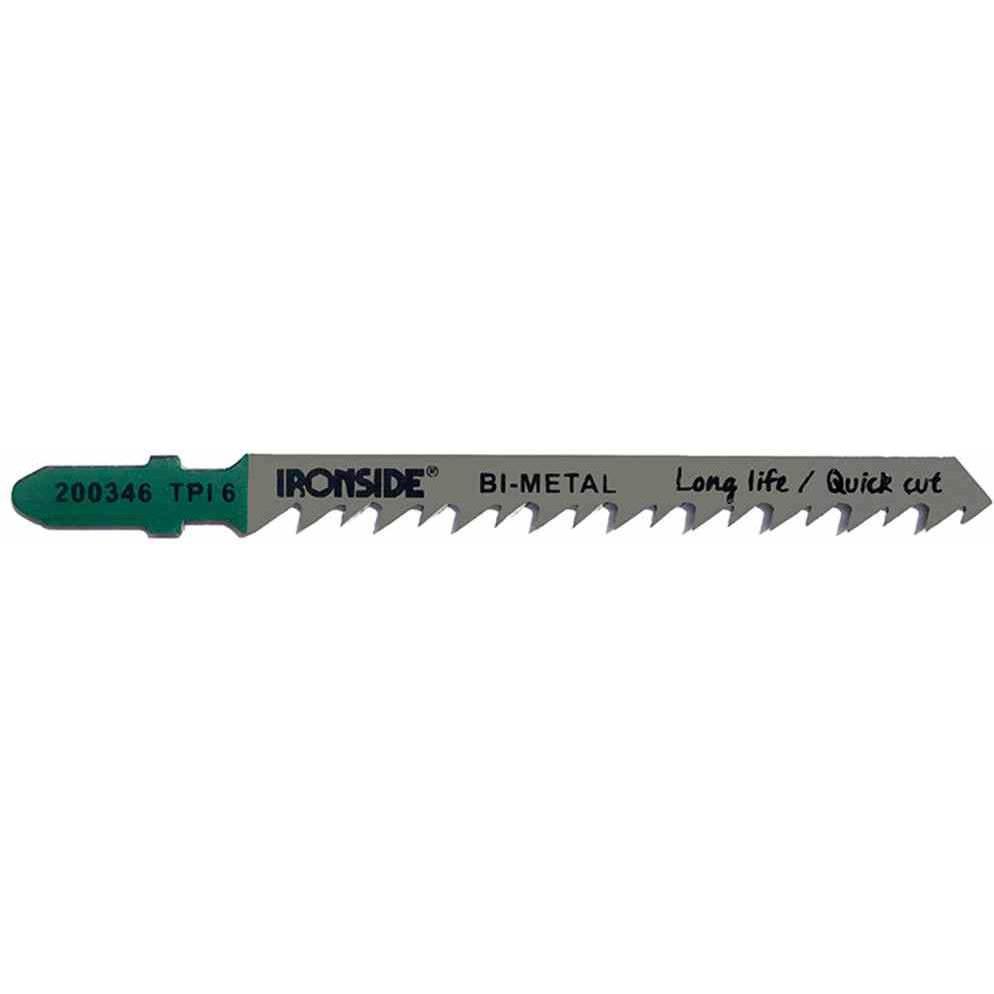 Ironside, Sägeblatt, HCS-Stichsägeblätter für Holz, 5 Stück