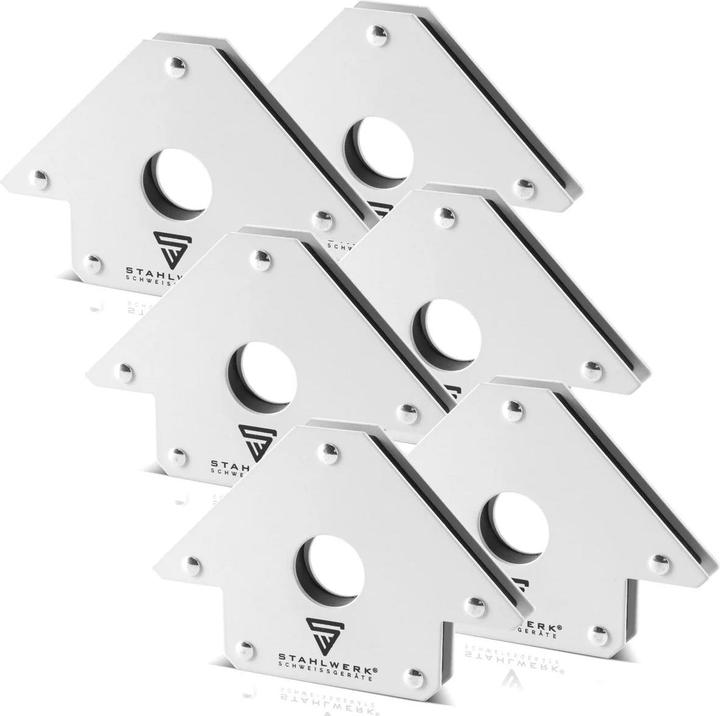 Produktbild Stahlwerk 6 x Magnet-Schweisswinkel 45° x 90° x 135°, 22,6 kg / 50 lbs 6er Set