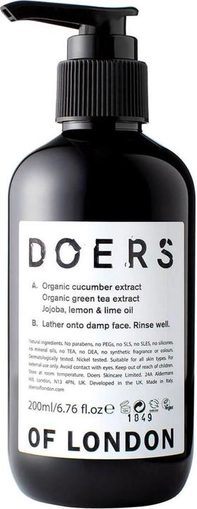 Image du produit Doers of London Nettoyant pour le visage (Lingettes nettoyantes pour le visage, 200 ml)