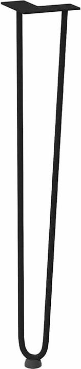 Produktbild VidaXL Haarnadelbeine 4 Stk. Schwarz 72 cm Massivstahl Hairpin Tischbein