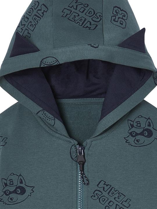 Immagine prodotto Vertbaudet Jungen Kapuzensweatjacke mit Ohren und Recycling-Polyester (86)