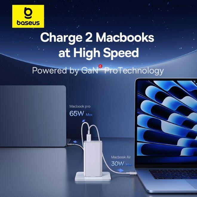 Image du produit Baseus GaN6 Pro Fast Wall Charger (100 W)
