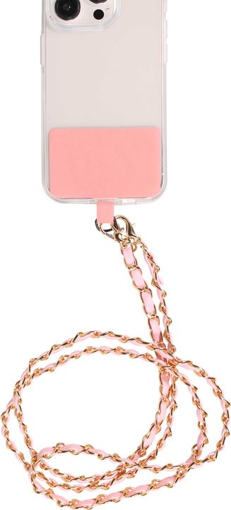 Actual product image PhoneLook Lanière/lacet élégante et sophistiquée universelle pour smartphone en similicuir et métal