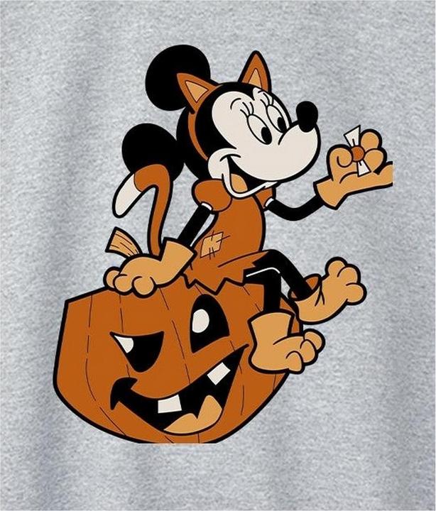 Actual product image Disney Womens/Ladies Minnie Mouse Cat Halloween Sweatshirt (XL)