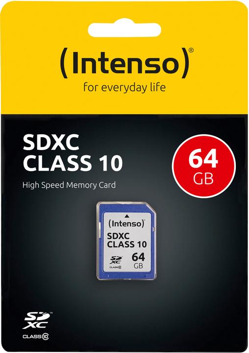 Immagine prodotto Intenso SD Class 10 (64 GB, SDXC, U1)