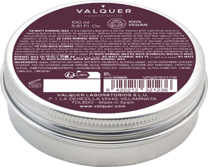 Immagine prodotto Valquer Cera opaca normale 100ml (Cera per capelli, 100 ml)
