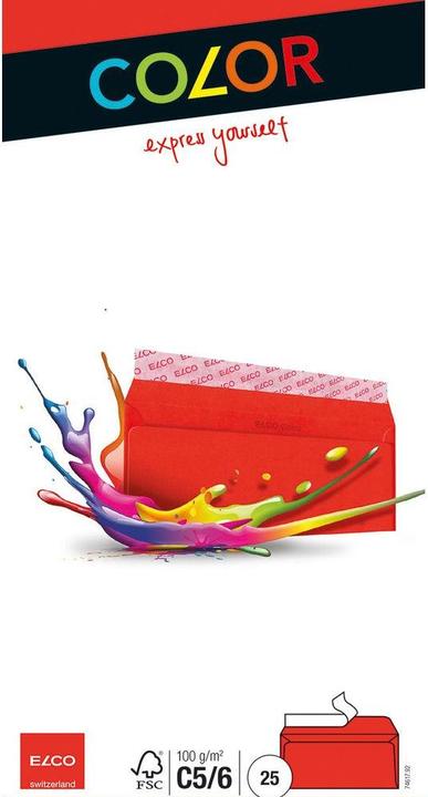 Produktbild Elco Briefcouvert - COLOR OPTIFIX (C5, C6, 25x)