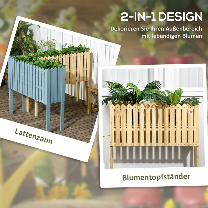 Immagine prodotto Outsunny Recinzione da giardino con supporto per piante
