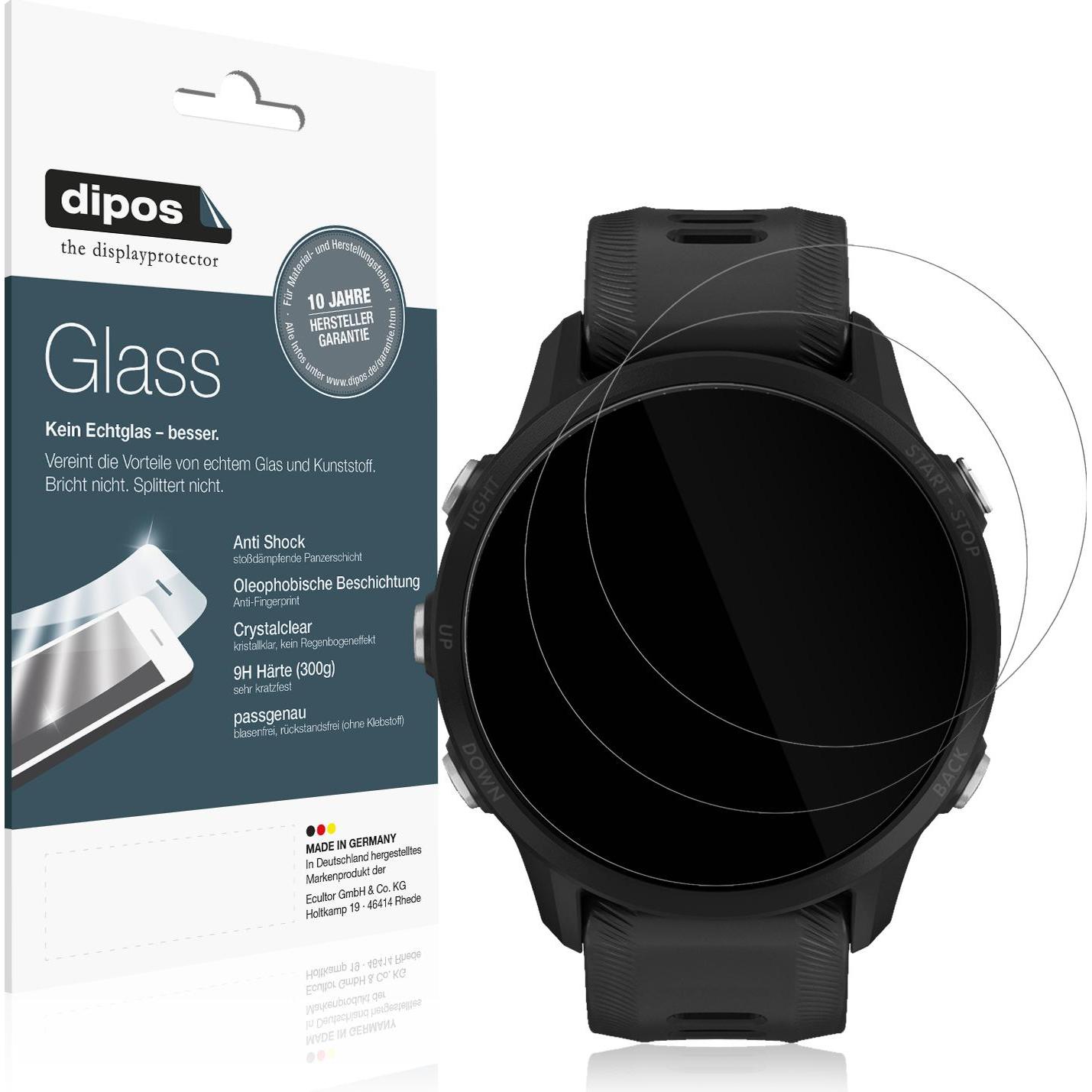 Dipos Displayschutz Anti-Shock, Smartwatch Schutzfolie, Transparent