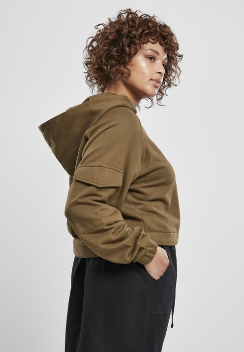 Immagine prodotto Urban Classics Felpa da lavoro corta da donna con cappuccio (XL)