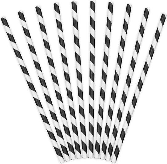 Actual product image Partydeco Striped Straws Rose Gold (10 x)