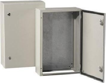 RS PRO Steel wall-mounted enclosure Grey IP66, HxWxD 600 mm x 400 mm x 300mm