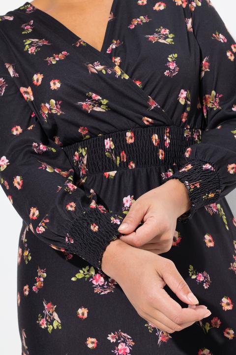 Produktbild Miamoda Maxikleid, A-Linie, Blütendruck, Langarm (46)
