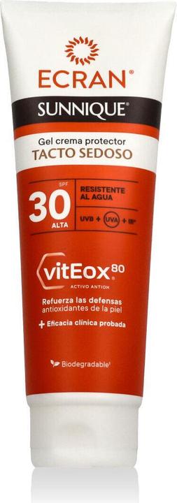 Image du produit Ecran SUNNIQUE gel crema tacto seda SPF30 250 ml (Crème solaire, SPF 30, 250 ml)