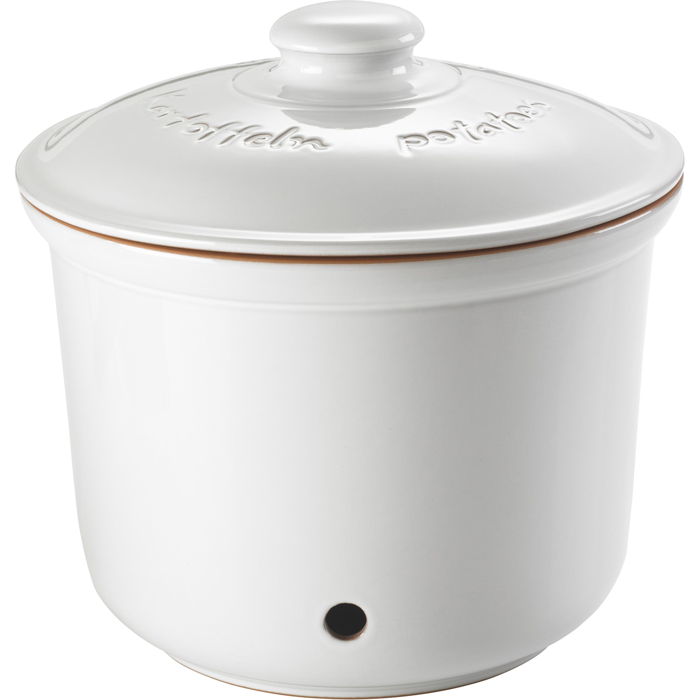Römertopf Vorratstopf, Vorratsbehälter, Weiss
