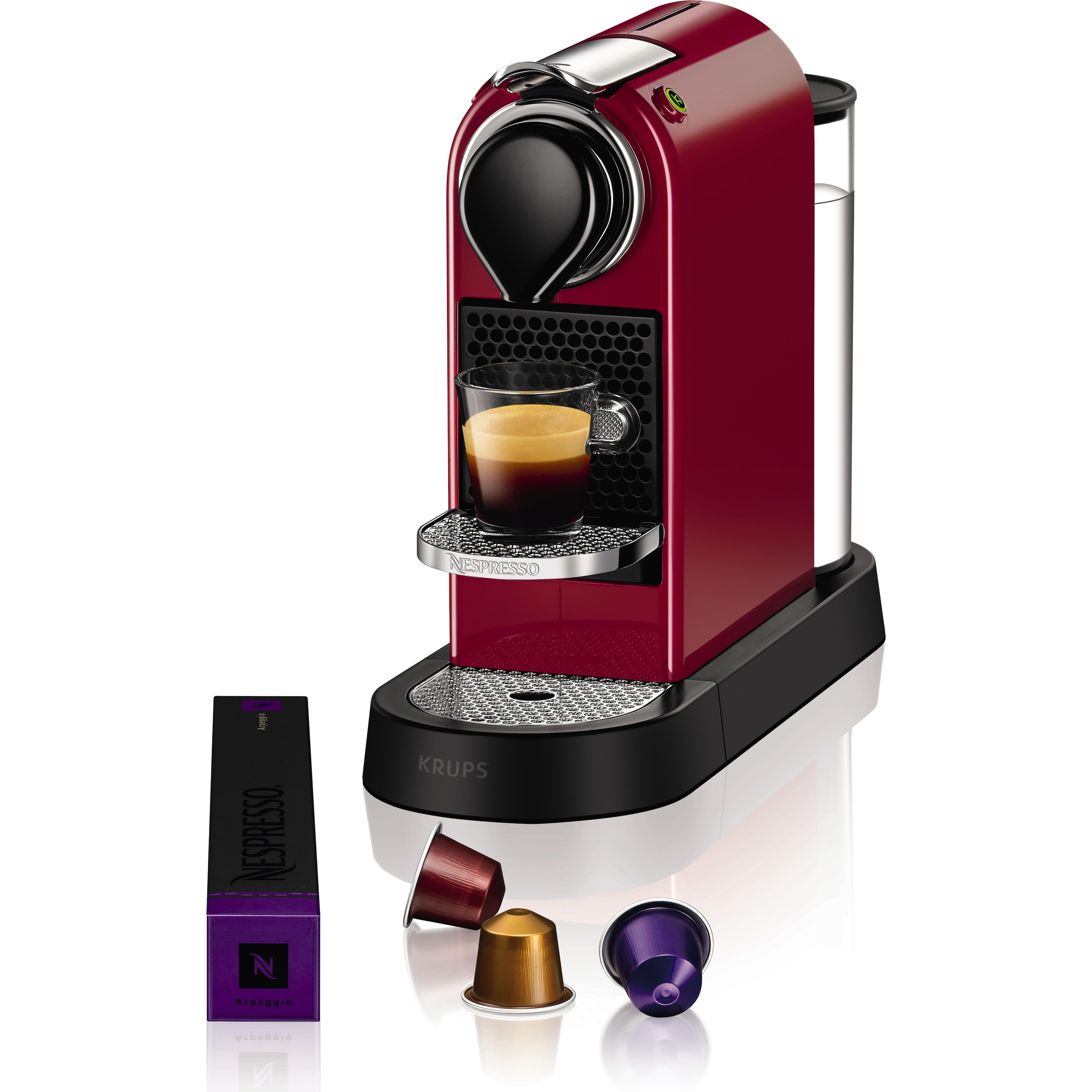 Krups Nespresso Citiz, Kapselmaschine, Rot